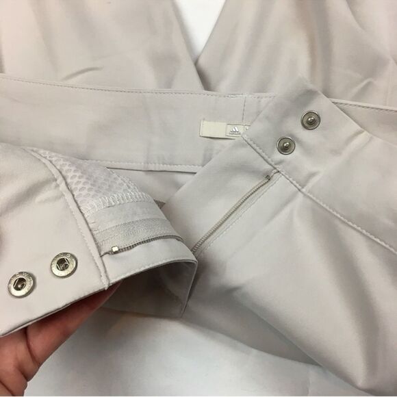 Adidas Cream Straight Leg Women's Pants - Picture 3 of 5